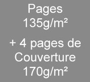 Brochure A5 24 pages135g/m² + 4 pages de couverture en 170g/m²