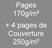 imprimer des brochures A4 page 170g/m² avec couverture de 250g/m²