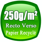 print flyers a5 250g/m² papier recyclé imprimer prospectus PEFC
