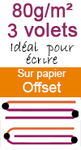 imprimer des dépliants A4 - 3 volets papier 80g/m² offset sur www.impression-ing.fr