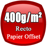 flyers A4 400g/m² impression recto sur papier offset