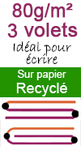 imprimer des dépliants A4 - 3 volets papier 80g/m² recyclé sur www.impression-ing.fr
