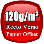 imprimer des flyers A4 sur du papier 120g/m² en Ofsset