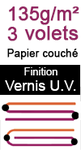 Imprimer vos dépliants A4 fermé 3volets 135g/m² avec vernis UV sur www.impression-ing.fr