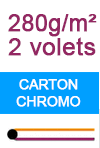 Imprimer en ligne des dépliant A3 plié en 2 volets (1 pli) A4 280g/m² en carton chromo sur www.impression-ing.fr