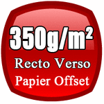 flyers A4 350g/m² impression recto verso sur papier offset