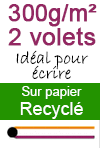 Imprimer en ligne des dépliants A3 plié en 2 volets (1 pli) A4 300g/m² papier recyclé sur www.impression-ing.fr