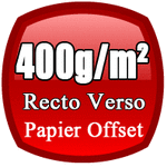 flyers A4 400g/m² impression recto verso sur papier offset