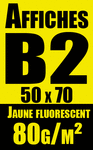 affiches jaune fluo - fluorescent