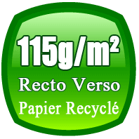 flyers A6 115g/m² papier recyclé impression recto ou recto verso