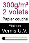 Imprimer des dépliants A4 ouvert plié A5 300g/m² papier couché avec vernis UV sur www.impression-ing.fr