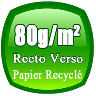 flyers A6 80g/m² papier recyclé impression recto ou recto verso