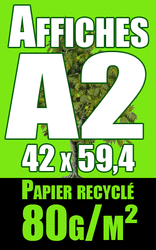 Affiche A2 sur papier recyclé