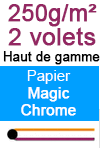 Imprimer en ligne des dépliant A3 plié en 2 volets (1 pli) A4 250g/m² papier Magic Chrome sur www.impression-ing.fr