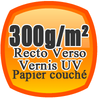 imprimer des flyers , faire des flyers, prospectus, ovale recto verso sur du papier 300g/m² en couché brillant ou mat avec vernis UV