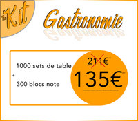the kit gastronomie sur l'Imprimerie Européenne : www.flyers.entreprise-com.fr
