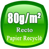 flyers A6 80g/m² papier recyclé impression recto ou recto