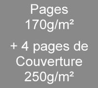 Brochure A5 8 pages170g/m² + 4 de couverture en 250g/m²