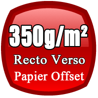 flyers A4 350g/m² impression recto verso sur papier offset