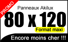 imprimer des panneaux akilux en 80x120 pour agence immobilière, notaire, panneau de chantier