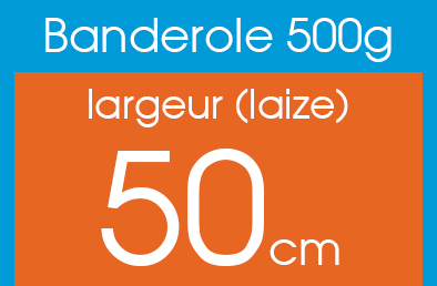 imprimer des banderoles en 50cm de laize