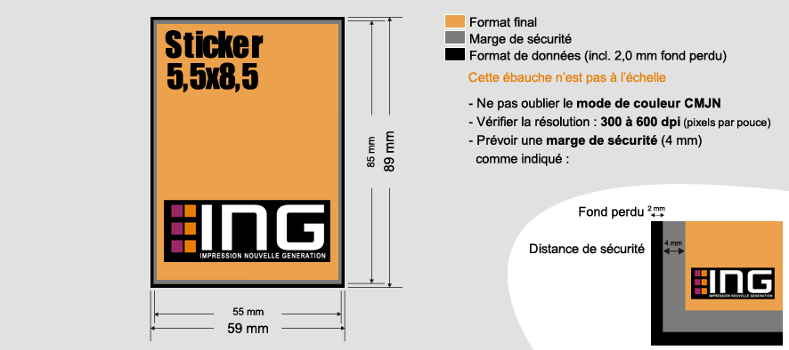 sticker 5x8