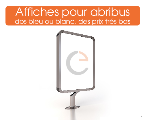 Obtenez le meilleur prix d'impression en ligne pour l'impression des affiches abribus, 120x176 ou 118x175 disponibles en dos blancs ou dos bleus les affiches abribus sont livrés rapidement