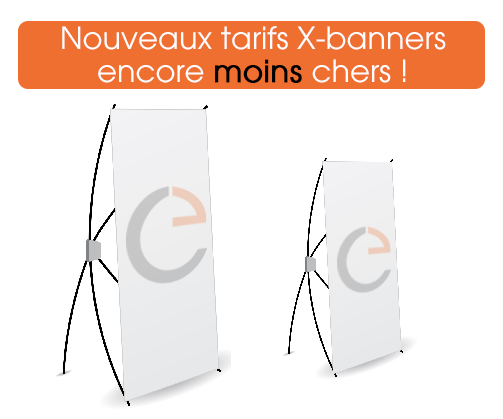 un x-banner est une bannière avec une structure légère et solide , commander X-Banner pas cher impression numérique grand format discount.commander des x-banner pas chers